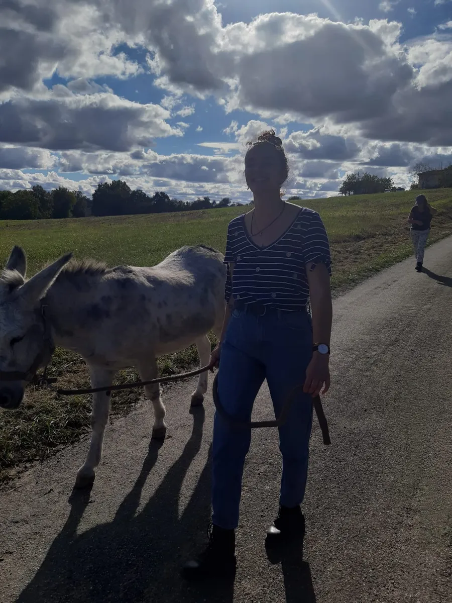 Marion avec un âne