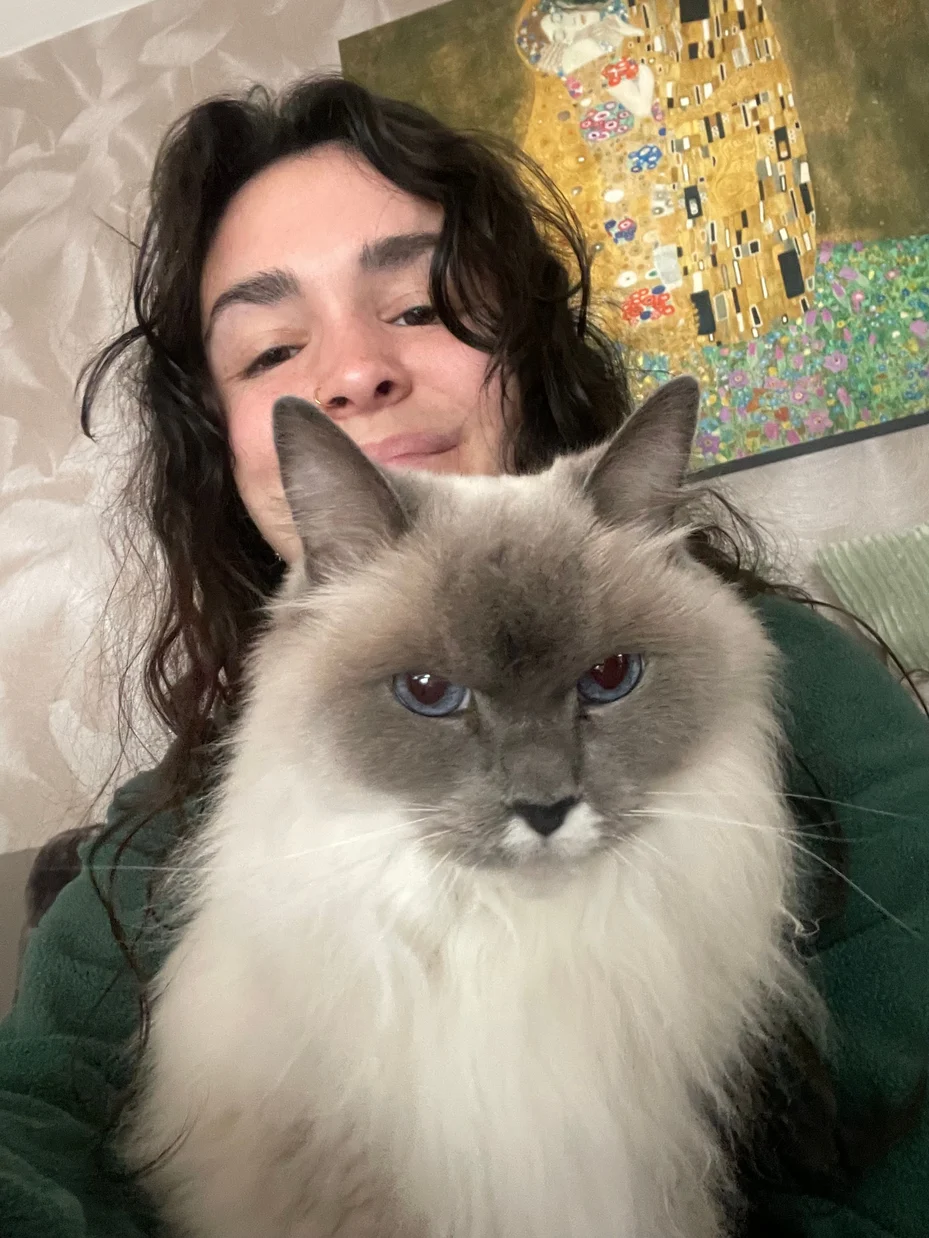 Marion en séance avec un animal